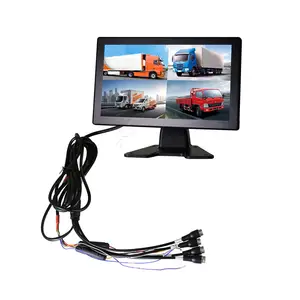 10.1 Inch 4G Remote Monitoring Four-way Integrated Machine Commercial Trucking Mobile Dvr 4g Truck Car Monitor