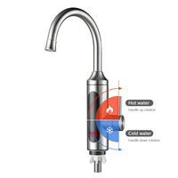 2025 grossiste robinet d'eau chaude instantané robinet de chauffage d'eau électrique avec bec flexible boîtier SS304