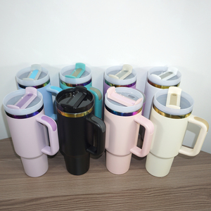 Custom 40oz Double Wall Vacuum Insulated Stainless Steel Tumbler with Powder Coated Finish and Laser Engraved Design for Outdoor - Product Image 4