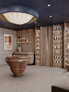 Vitrine de présentation de cosmétiques en acrylique haut de gamme avec éclairage LED, comptoir de maquillage sur mesure pour les boutiques de cosmétiques, parfums et soins de beauté - Product Image 6