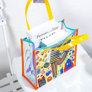 Sac de yoga en PVC personnalisé en gros, motif dessin animé imprimé, sac de voyage pour femme, sac de plage portable, sac à bandoulière durable pour usage extérieur - Product Image 4