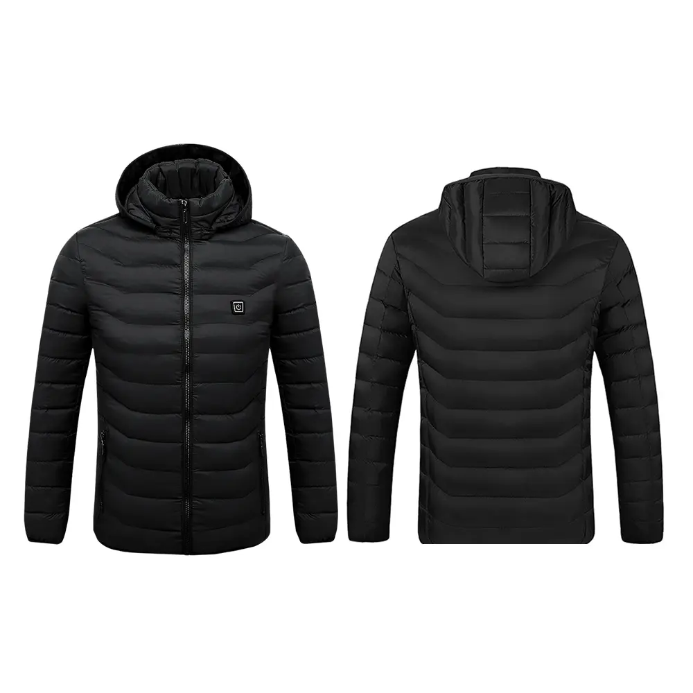 Electric warming clothes usb warmer 8 heat zones jacket man electric heated jacket battery heat winter jacket