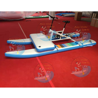 Bateau à pédales gonflable en PVC flottant pour activités aquatiques