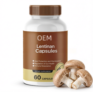 Capsules de Lentinane de haute pureté, extrait de champignon Shiitake, complément alimentaire pour soutenir l'immunité - Product Image 2