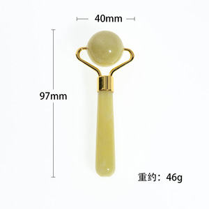 Outil de massage populaire en jade vert Xiuyan, petit rouleau en jade vert - Product Image 5