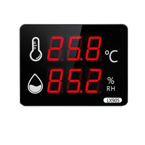 Thermomètre et hygromètre numériques d'intérieur avec écran LED pour la mesure de la température et de l'humidité à domicile - Product Image 1