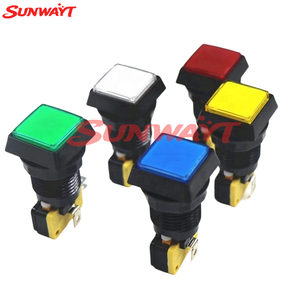 Interruptores de Botón Pulsador Iluminados con LED de 12V/5V de Alta Calidad, 32*32mm, Plano Inclinado - Product Image 2