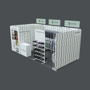 Cabina de ropa portátil de 10X20ft con vestuario y estantería - Product Image 4