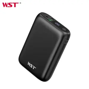 WST Trending Products 2024 New Arrivals DC Output Power Bank Mobile Phone 10000mah Power Banks Power Bank Charger Mobile