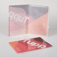 Carpeta de presentación A5 Carpeta de archivos de expansión de informe de libro transparente de PP personalizado con bolsillos de plástico y bolsa con cremallera