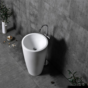 Art Design di Superficie Solido Piedistallo <span class=keywords><strong>Lavandino</strong></span> del <span class=keywords><strong>Bagno</strong></span> Decorativo <span class=keywords><strong>Lavandino</strong></span> del <span class=keywords><strong>Bagno</strong></span> - Product Image 5