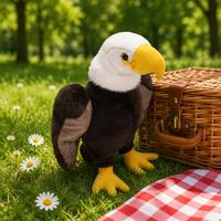 Peluche réaliste d'aigle chauve avec fonction anti-stress pour la décoration intérieure