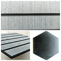 Panel Acústico de Pared con Patrón Hexagonal para Hotel, Hospital, Escuela, Oficina, Edificio, Villa