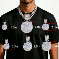 Collar con Colgante de Cabeza de Toro de Moissanita de Alta Calidad, Estilo Hip Hop, con Incrustaciones de Diamantes Redondos, para Hombre, Estilo Urbano y de Alto Rendimiento