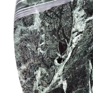 Mesa de comedor de mármol natural Pedestal de piedra artística mesas de comedor de sala de estar juego de mesa de comedor moderno de lujo verde - Product Image 5