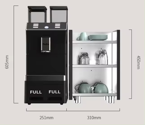 Machine à café expresso automatique fournie par l'usine, plusieurs modes d'alimentation en eau, économique pour les bureaux, les clubs, les salles de réception - Product Image 5