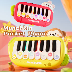 XST Nouveau <span class=keywords><strong>piano</strong></span> de poche éducatif pour bébé, clavier de dessin animé pour filles débutantes, jouet musical électronique miniature en plastique certifié ASTM - Product Image 3