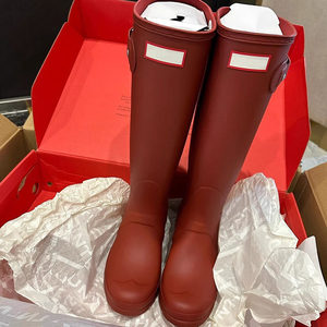 Botas de Lluvia Impermeables de Goma hasta la Rodilla para Mujer, Color Personalizado, Forro de Malla Tipo Caramelo, Zapatos de Agua Modernos para Otoño, Invierno y Verano - Product Image 1