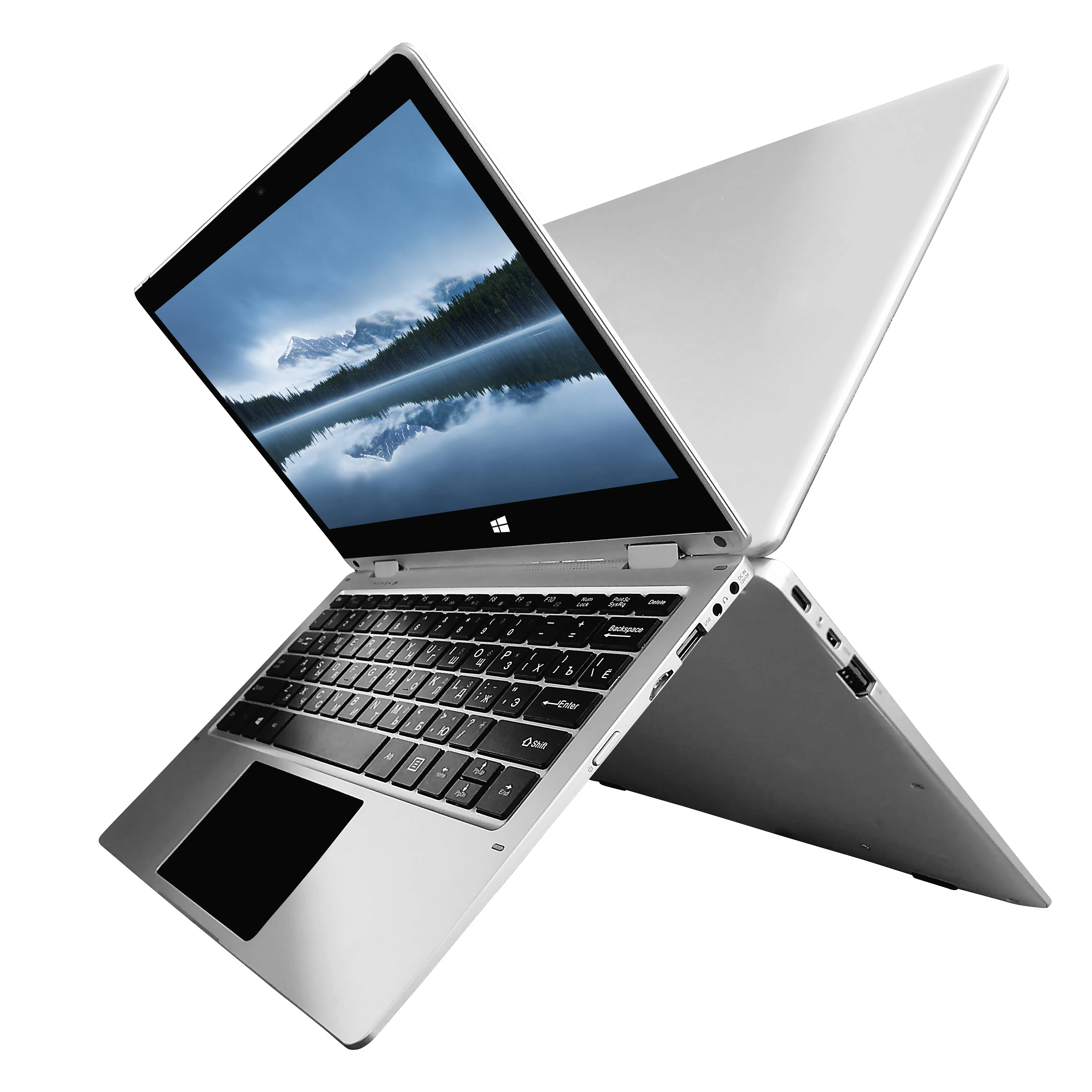 TPS factory YOGA Laptop of 11.6 Inch 4GB 1920*1080 IPS screen Window Laptops with 128GB/512GB/1TB SSD/HDD notebook