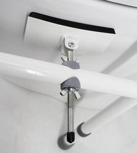 Accoudoir de toilette pliable Anti-renversement toilette antidérapant tampon compressif 3 niveaux hauteur réglable sans entrave fournitures pour personnes âgées - Product Image 3
