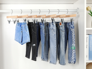 <span class=keywords><strong>Cintres</strong></span> <span class=keywords><strong>en</strong></span> <span class=keywords><strong>bois</strong></span> pour enfants LINDON, finition blanche naturelle, pour tout-petits et bébés - Product Image 5