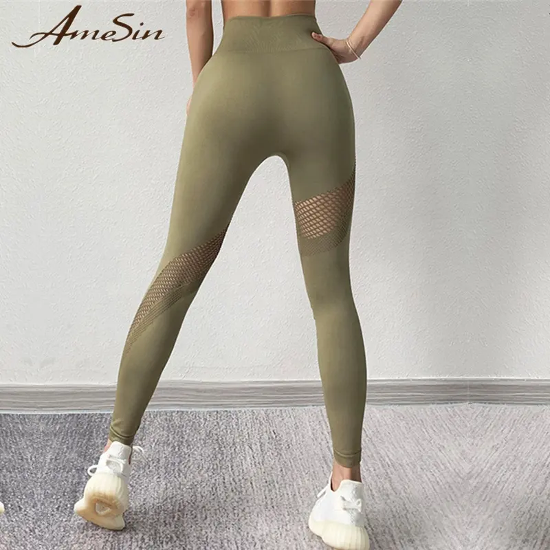 Adolescenti caldi della ragazza nuda di AMESIN In pantaloni di Yoga pantaloni di Yoga di maternità senza cuciture Fitness Legging stretto