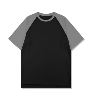 เสื้อยืดฟอร์มัล ไซส์ US 180 กรัม สีสันตัดกัน แขนเสื้อแบบแร็กแลน ชายเสื้อผ่า แห้งเร็ว ยืดหยุ่น เหมาะสำหรับเล่นบาสเก็ตบอล เสื้อยืดเปล่า - Product Image 5