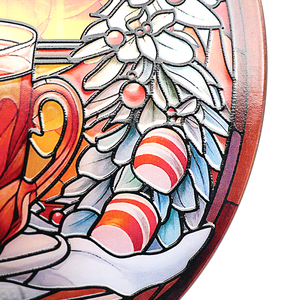 Adorno con Aspecto de Vidrio Emplomado para Amantes del Café, Decoración para Rincón de Té o Café, Atrapasueños, Regalo para Mujeres y Hombres - Product Image 6