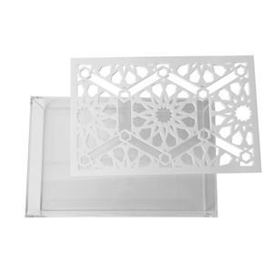 Middle Eastern Delight Modern Acrylic <b>Gift</b> <b>Box</b> Premium Ramadan <b>Eid</b> Store Display Stand for Chocolate Cookies - Product Image 2