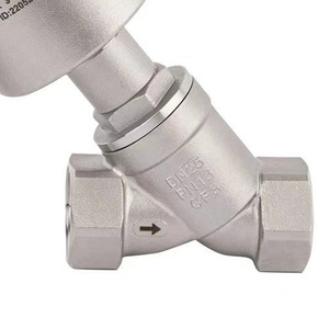 Válvula de Asiento Angular Neumática Mtv DN15 1/2 pulg. con Rosca NPT para Control de Vapor a Alta Temperatura - Product Image 2
