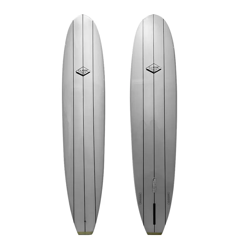 Prancha de surf longa EPS personalizada de 9 pés com 3 tiras de madeira de alta qualidade de fábrica