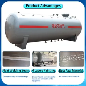 Bulk Storage Lpg Tanks CJSE Hot Sale 5t 10t 20t 100t Lpg Gas Tank LPG Gas Filling Plant Used Propane Tanks Bulk LPG Storage Tank