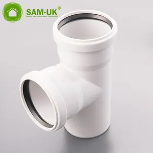 China pipe fitting factory supplies sale quality plastic pvc tee pipe fittings casing fitting for pvc pipe