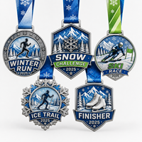 Médaille personnalisée OEM ODM pour course de trail, course de montagne, ultra course 50K, défi forestier, en alliage de zinc émaillé, fournisseur en gros