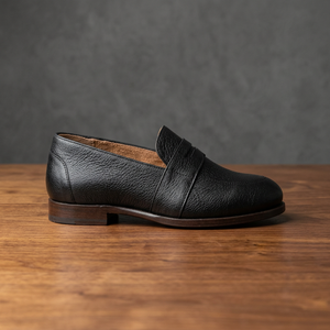 Mocassins en cuir vintage pour homme, luxe, haute qualité, résistants, légers, semelle en caoutchouc antidérapante, marron - Product Image 3