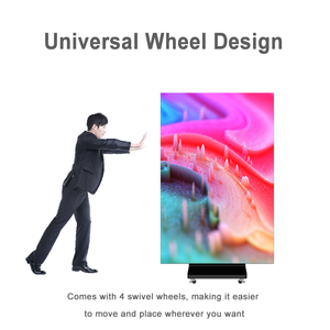 可折叠P1.8 P1.5 P1.2 P2.5室内视频墙LED屏幕显示可折叠LED海报显示LED横幅视频墙板 - Product Image 3