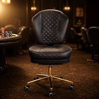 Chaise de poker réglable SUCCESSOR pour casino, chaise de jeu avec table, en cuir et métal, chaises Vegas pour bar et usage commercial, OEM