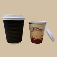 Gobelets en plastique biodégradables et compostables avec couvercles couvercles couvercles de gobelets en papier de couleur blanche