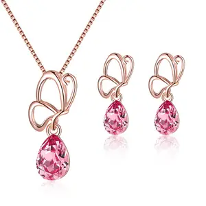 Set Perhiasan Pengantin Emas Fashion Kalung untuk Wanita Grosir N911267