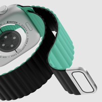 Bracelet magnétique en silicone RYB pour Apple Watch, bracelet sport magnétique résistant à l'eau pour Apple Watch 49 mm 46 mm 45 mm 44 mm