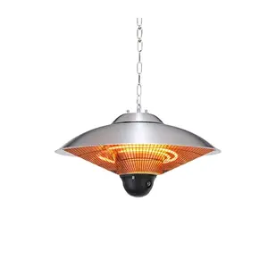 2500W ceiling style electric carbon fiber heater halogen patio heater small umbrella carbon heater