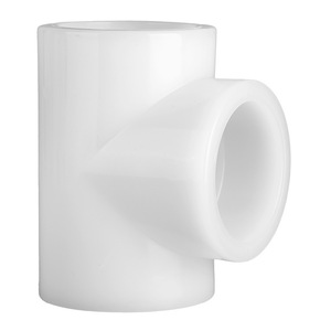 Raccord en T à souder par fusion à chaud en PVDF, diamètre égal, pour tuyaux en plastique, résistant à la corrosion, pour remplacement et réparation - Product Image 2