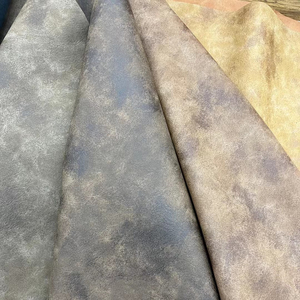 0.9mm cổ điển kết cấu PU yangbuck da lộn Faux Da tổng hợp Rolls cho túi Giày sofa đồ nội thất bọc - Product Image 4