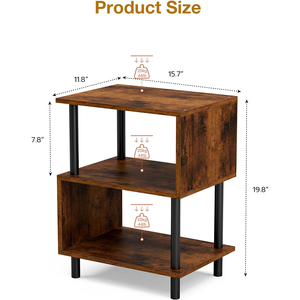 Comodino Nordico Facile da Montare, Tavolino Portatile da Comodino, Tavolino Minimalista da Divano per Piccoli Spazi, Arredamento per Balcone e Casa - Product Image 2