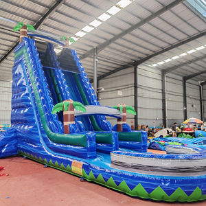 Tobogán de agua comercial inflable al por mayor Tobogán de agua inflable con <span class=keywords><strong>piscina</strong></span> <span class=keywords><strong>desmontable</strong></span> - Product Image 1