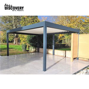 Vente en gros de pergola extérieure moderne en aluminium de haute qualité Pergola bioclimatica rétractable pour maison jardin - Product Image 5