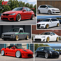 Jantes forgées sur mesure 18 19 20 pouces 5x112 5x120, finition dorée, design mesh, jantes profondes pour BMW Audi Volkswagen Mini Euro VIP Tuning Cars