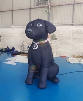 Modèle de chien gonflable géant en PVC Taraulin pour la publicité et la décoration, taille personnalisable et certifié CE