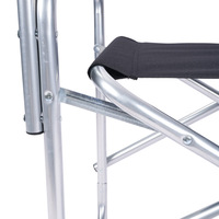 Chaise de camping d'extérieur en promotion, chaise de réalisateur pliante portable avec table latérale, chaise pliante haute pour l'extérieur