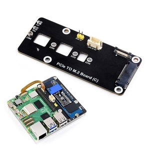 Ahududu <span class=keywords><strong>Pi</strong></span> 5 PCIe M.2 kurulu (C) adaptörü için NVMe protokolü M.2 katı hal sürücü SSD Rpi5 için yüksek hızlı okuma ve yazma - Product Image 1